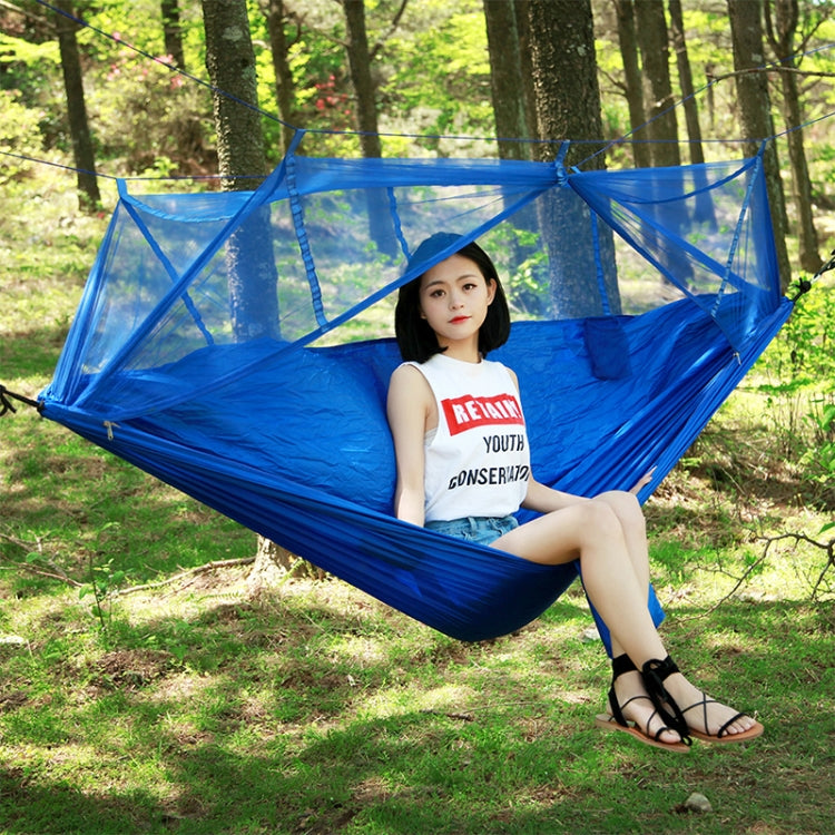 1-2 Person Outdoor Mosquito Net Parachute Hammock Camping Hanging Sleeping Bed Swing Portable Double Chair, 260 x 140cm