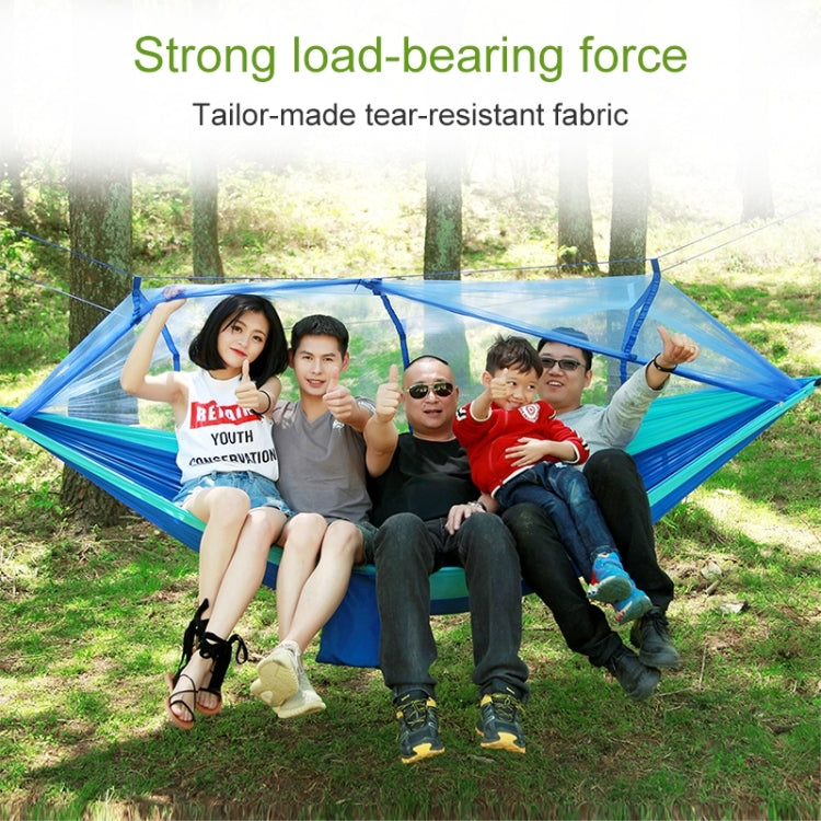 1-2 Person Outdoor Mosquito Net Parachute Hammock Camping Hanging Sleeping Bed Swing Portable Double Chair, 260 x 140cm