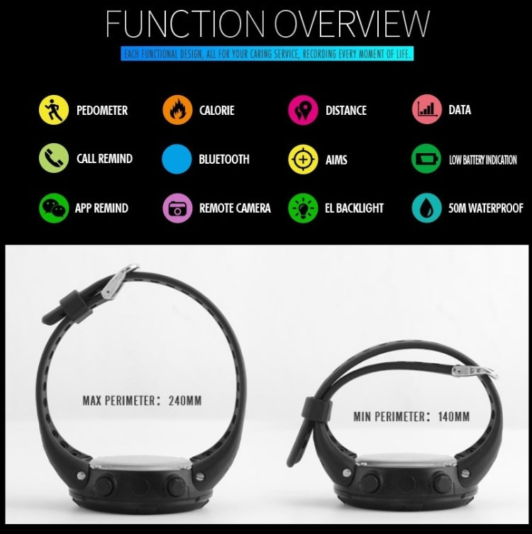SKMEI 1250 Men Outdoor Waterproof Sports Digital Watch Multi-Function Watch
