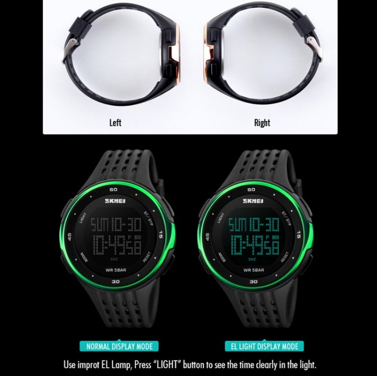 SKMEI 1219 Men Multi-Function Electronic Watch Outdoor Sports Watch