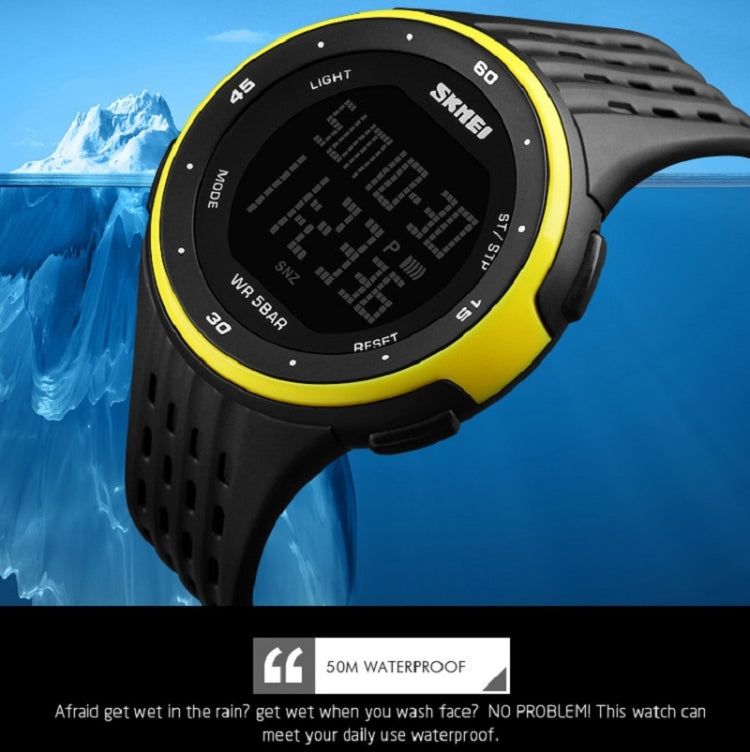 SKMEI 1219 Men Multi-Function Electronic Watch Outdoor Sports Watch