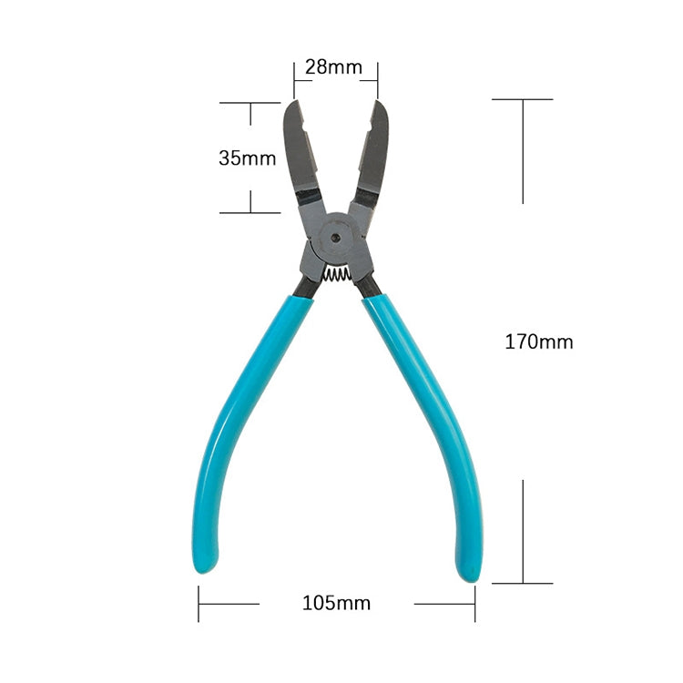 17.5cm Car Plier Auto Car Trim Clip Door Panel Diagonal Plier Rivets Fastener Trim Clip Cutter Remover Puller Tool, Trim Clip Pliers