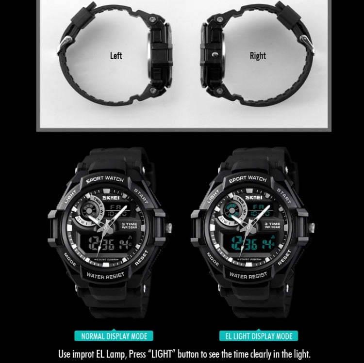 SKMEI 1357 Mens Multifunctional Sports Digital Watch Student Waterproof Watch