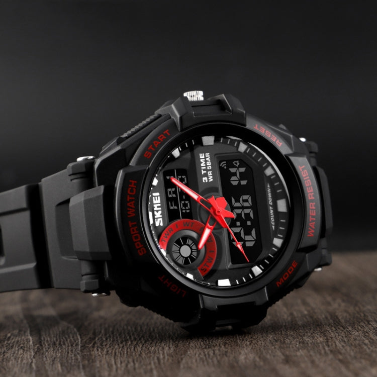 SKMEI 1357 Mens Multifunctional Sports Digital Watch Student Waterproof Watch
