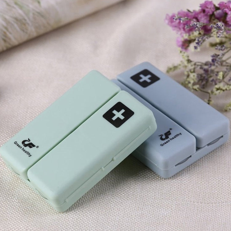 Folding Portable Sealed and Dispensing Small Pill Box, Blue, White, Green, Pink