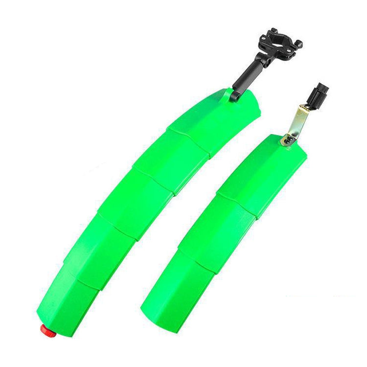 Bicycle Telescopic Folding Mudguard 27.5 Inch Extended Water Retaining LED Taillight