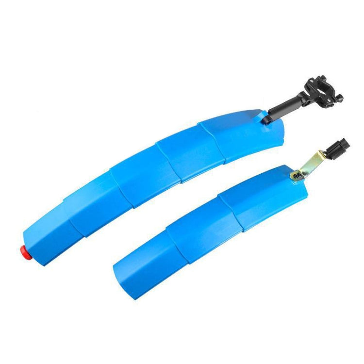 Bicycle Telescopic Folding Mudguard 27.5 Inch Extended Water Retaining LED Taillight