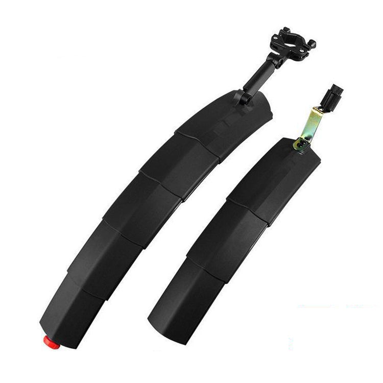 Bicycle Telescopic Folding Mudguard 27.5 Inch Extended Water Retaining LED Taillight