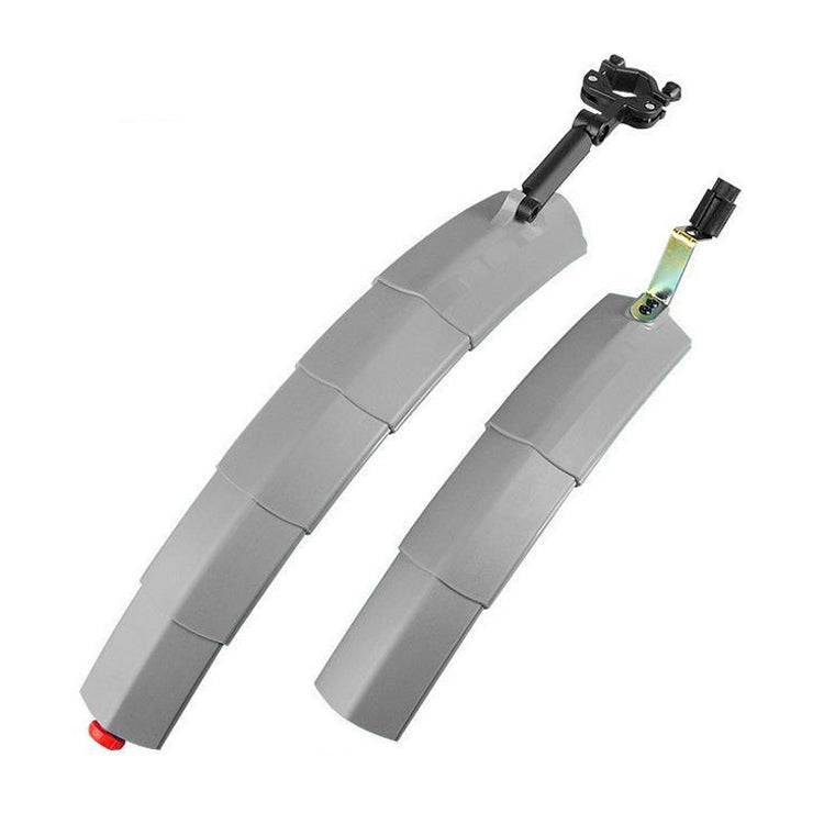 Bicycle Telescopic Folding Mudguard 27.5 Inch Extended Water Retaining LED Taillight