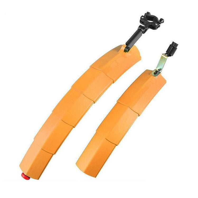 Bicycle Telescopic Folding Mudguard 27.5 Inch Extended Water Retaining LED Taillight