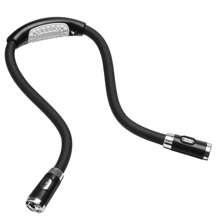 مصباح قراءة محمول على شكل حرف U مرن LED بدون استخدام اليدين، مناسب للرقبة، أسود، أخضر، أزرق، وردي