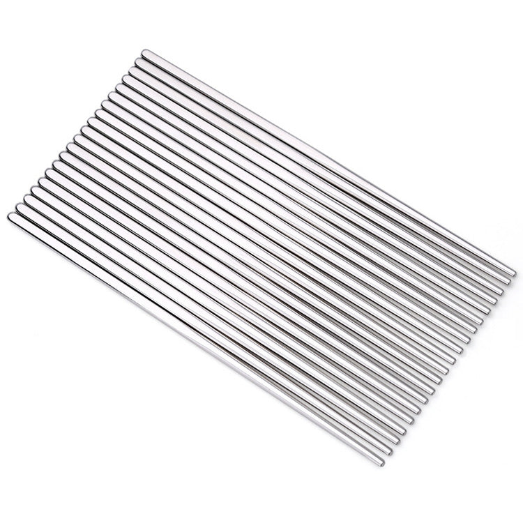 1 Pairs 304 Stainless Steel Chopsticks Non-Slip Tableware Adult Chopsticks, 22.7cm