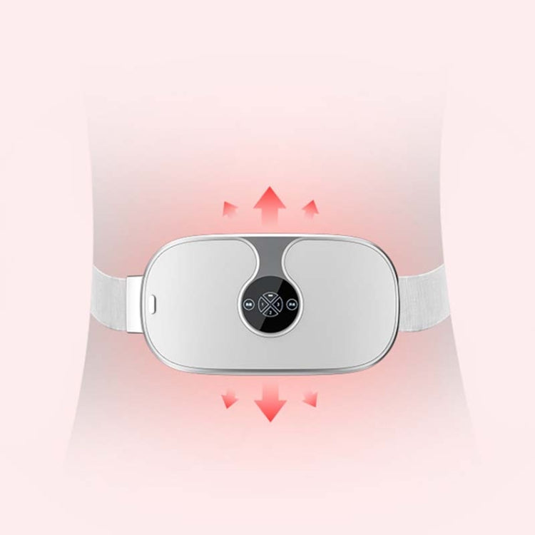 Smart Charging Vibration Massage Infrared Heating Warm Palace Belt, Pink, White