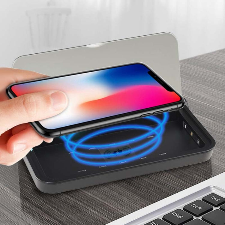 M3 Multifunctional Mobile Phone Disinfection Box UVC Ultraviolet Germicidal Mask Smart Toothbrush Sterilizer, Black Wireless Charger, Blue Wireless Charger, Blue Disinfection Box, Black Disinfection Box