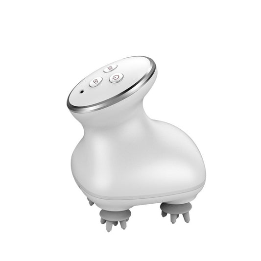 جهاز تدليك فروة الرأس الكهربائي متعدد الوظائف للعناية بالجمال والعجن والاهتزاز، باللون الأبيض والأحمر والأزرق