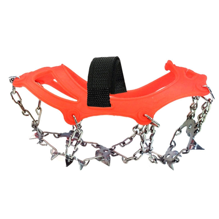 Outdoor 18-Tooth 430 Stainless Steel Crampons Snow Hiking Shoes Spikes Non-Slip Shoe Covers,SIze: