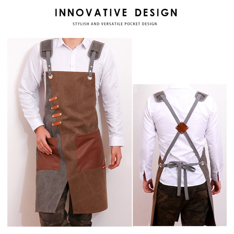 Denim Apron Barber Milk Tea Shop Waiter Overalls