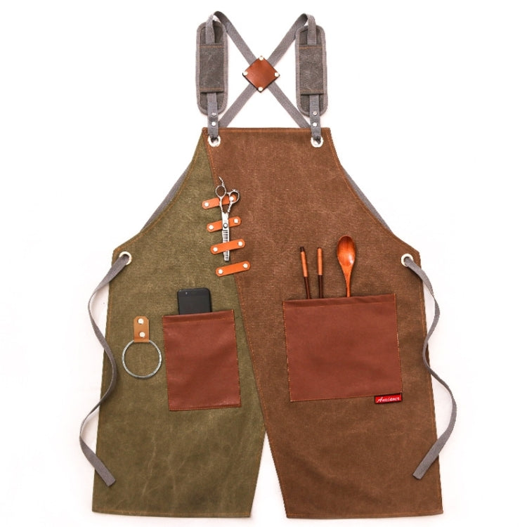 Denim Apron Barber Milk Tea Shop Waiter Overalls
