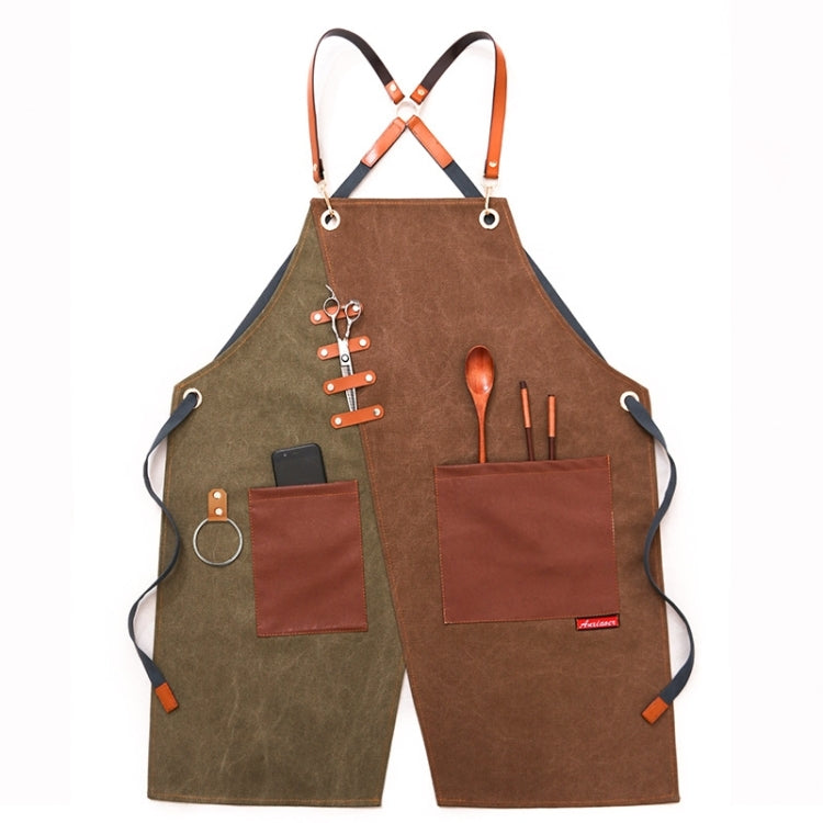 Denim Apron Barber Milk Tea Shop Waiter Overalls
