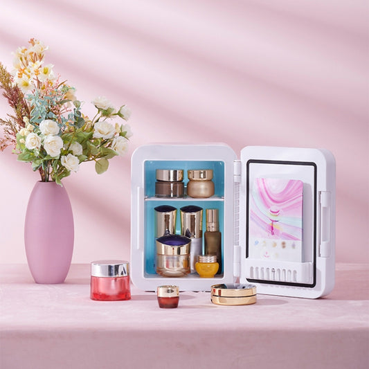 5L Beauty Makeup Mirror Skin Care Products And Facial Mask Refrigerator Semiconductor Car Refrigerator, 5L White (EU Plug), 5L White (UK Plug), 5L White (US Plug), 5L White (AU Plug)