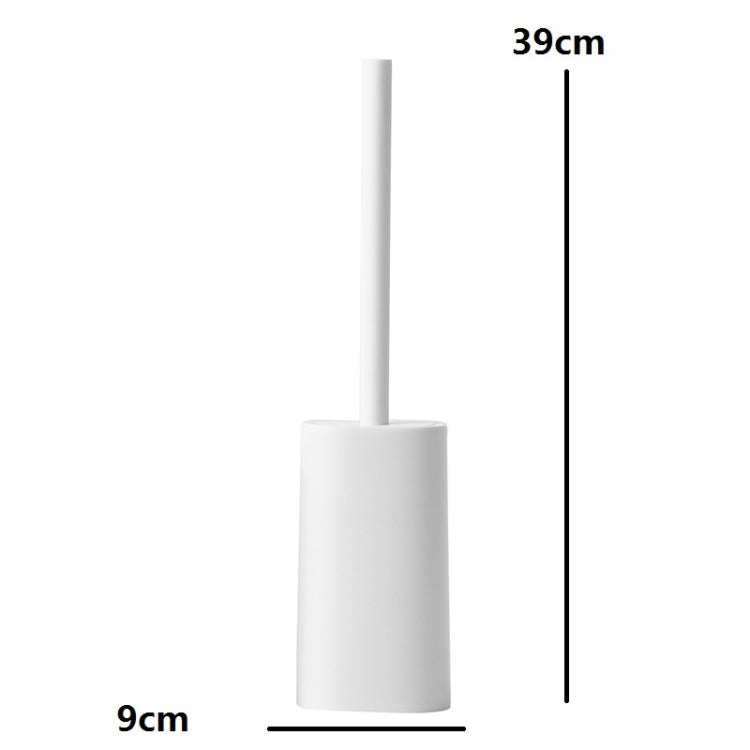 Toilet Brush With Base Household Toilet Long-Handled Soft-Bristled Toilet Cleaning Brush Set, White, Pink, Grey