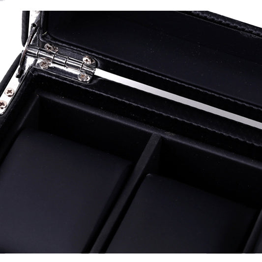 Woven Pattern PU Leather Watch Box Jewelry Storage Display Box, 6 Bits, 12 Bits
