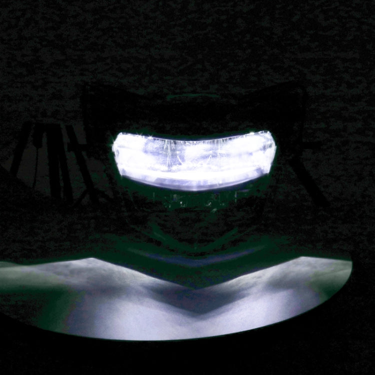 Motorcycle LDE Retro Headlights LED Far Near Beam Lights For Yamaha LC135 V2-V6, Transparent Glass, Smoked Glass