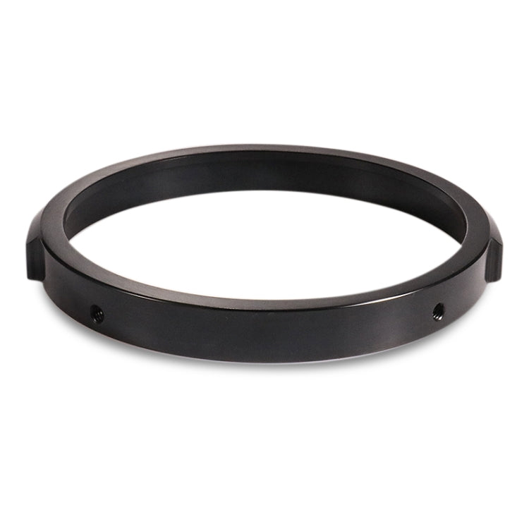 5.75 Inch Round Retro Headlight Ring Motorcycle Headlight Modification Parts, Black, Silver