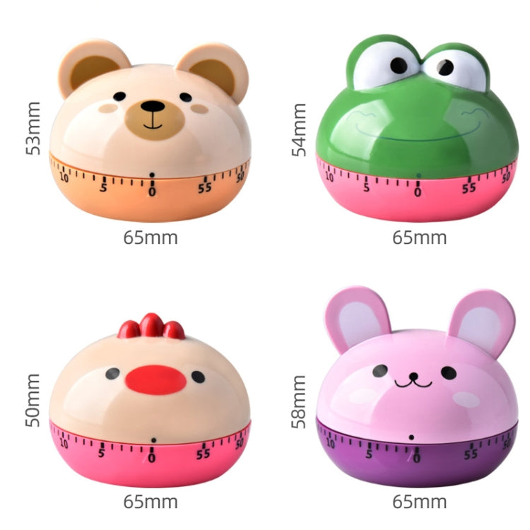 Kitchen Mechanical Timer Cartoon 60 Minutes Timer Baking Cooking Reminder, RB190-1 Frog, RB190-1 Chicken, RB194-1 Puppy, RB194-1 Monkey, RB208-1 Carrot, RB208-1 Tomato