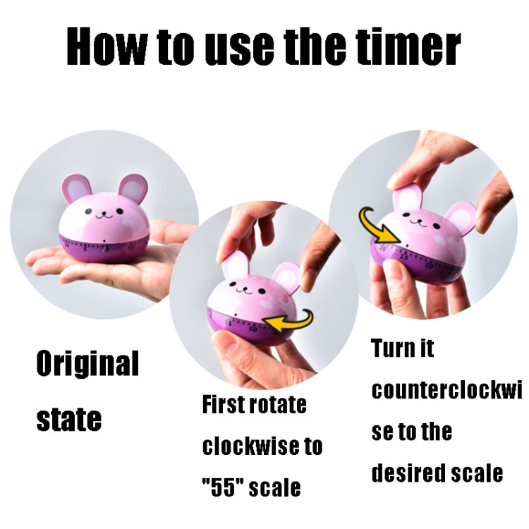 Kitchen Mechanical Timer Cartoon 60 Minutes Timer Baking Cooking Reminder, RB190-1 Frog, RB190-1 Chicken, RB194-1 Puppy, RB194-1 Monkey, RB208-1 Carrot, RB208-1 Tomato