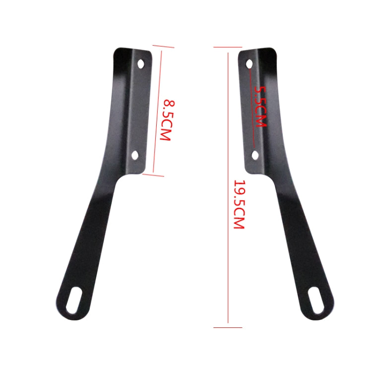 5-7 Inch Retro Motorcycle Windshield Universal Modified Windshield, Black, Smoky, Transparent