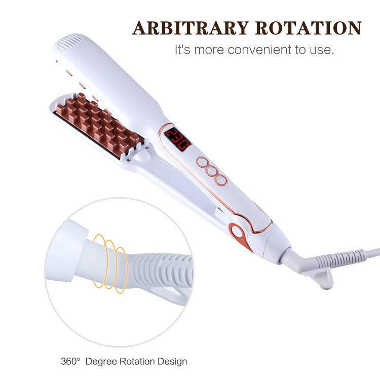 Multi-functional Long & Short Hair Styling Iron Ceramic Tourmaline Volumizing Hair Iron, US, EU
