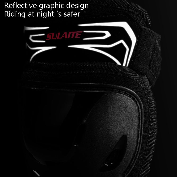 SULAITE Motorcycle Riding Protective Gear Four Seasons Anti-Fall Warm Windshield Rider Equipment,, Knee Pads+Elbow Pads, Knee Pads