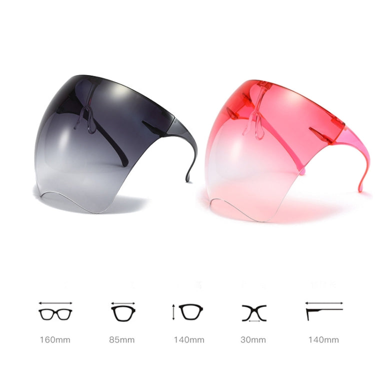 Men And Women All-Round Protection Anti-Fog Face Shield Integrated Anti-Spitting Goggles, Sunscreen Sunglasses(Gradient Gray)