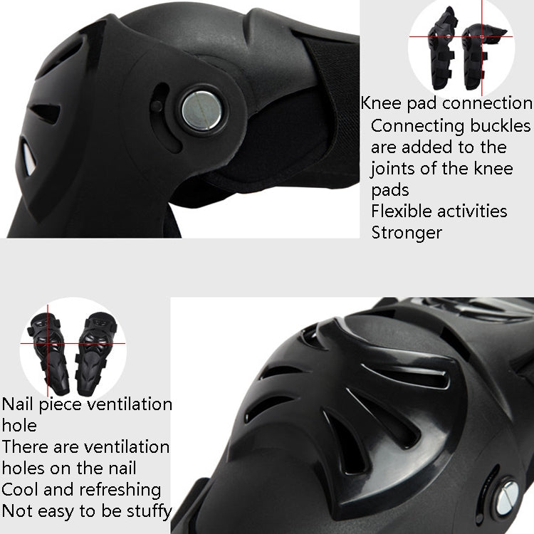 SULAITE Outdoor Sports Protective Gear Motocross Riding Motorsport Elbow Knee Pads, Free Size