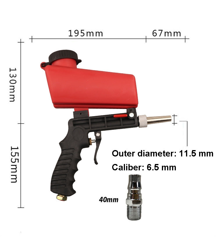 7090 Small Handheld Pneumatic Sandblasting Power Tool Accessories, Sandblasting Power Tool