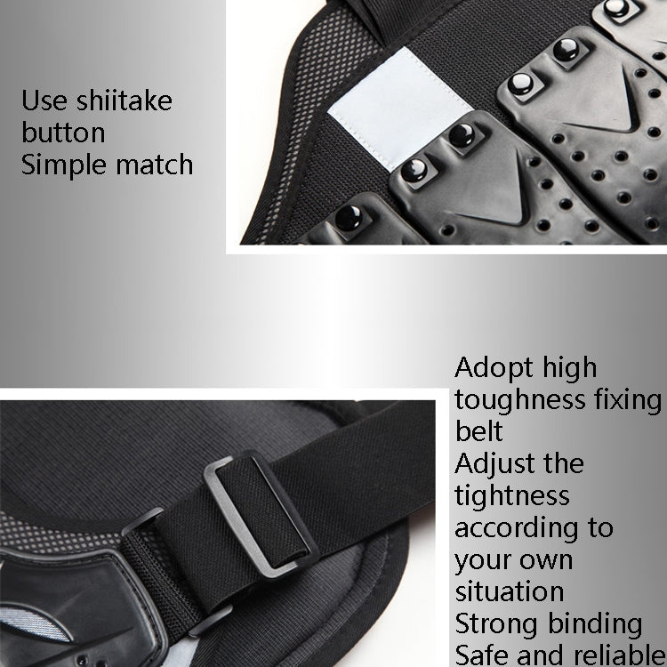 SULAITE Roller Skating Motorcycle Back Protector Spine Protection Sports Protective Gear Racing Vest, Size:, L, XL