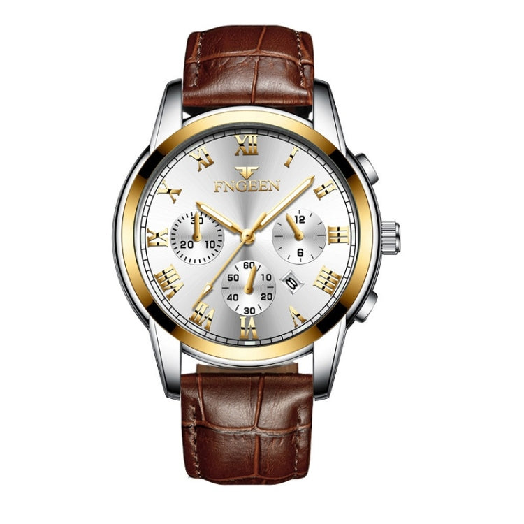 FNGEEN 4006 Men Automatic Mechanical Watch Waterproof Quartz Watch