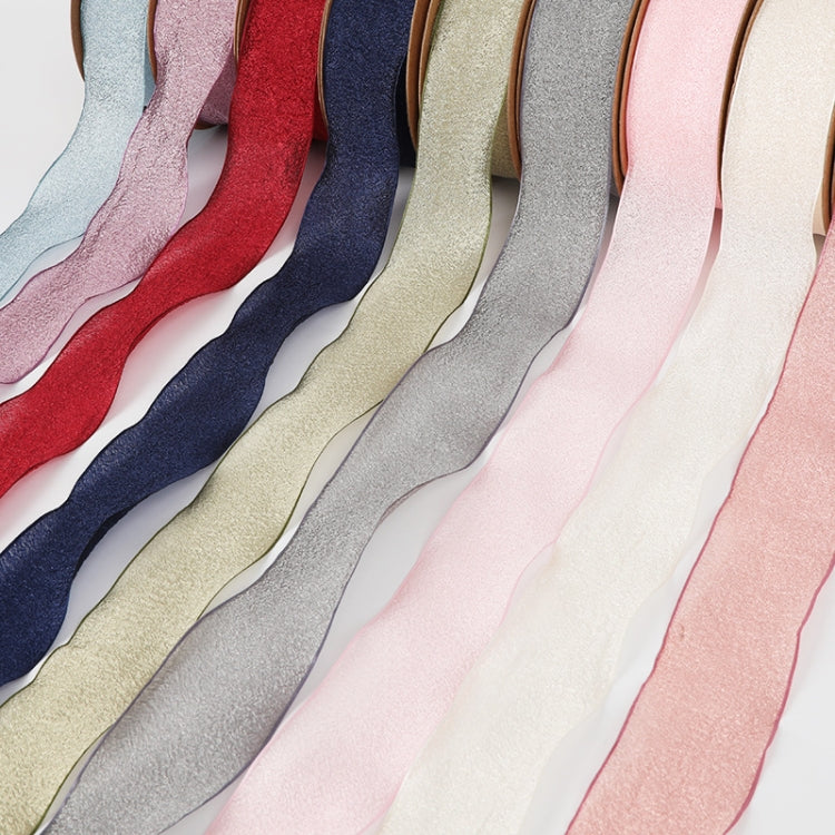 Kapok Yarn Ribbon Flower Packaging Ribbon Headdress Headband, Blue, Lotus Pink, Smoke Purple, Golden Cyan, Silver Gray, Navy, Creamy-white, Water Pink, Wine Red, Champagne