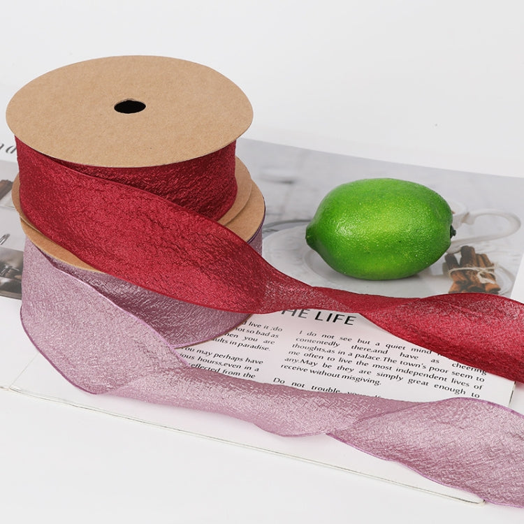 Kapok Yarn Ribbon Flower Packaging Ribbon Headdress Headband, Blue, Lotus Pink, Smoke Purple, Golden Cyan, Silver Gray, Navy, Creamy-white, Water Pink, Wine Red, Champagne