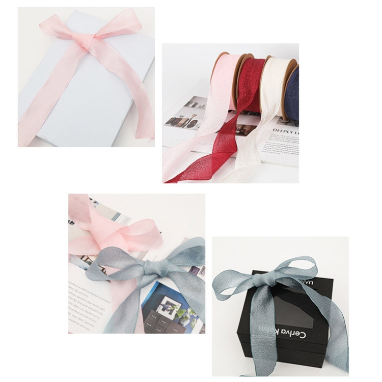Kapok Yarn Ribbon Flower Packaging Ribbon Headdress Headband, Blue, Lotus Pink, Smoke Purple, Golden Cyan, Silver Gray, Navy, Creamy-white, Water Pink, Wine Red, Champagne
