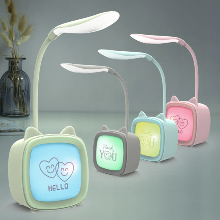 2 PCS Cute Pet USB Table Lamp Energy-Saving Eye Protection LED Bedroom Dormitory Night Light, Random Color Delivery, Rabbit, Cute Bear, Fawn, Archie