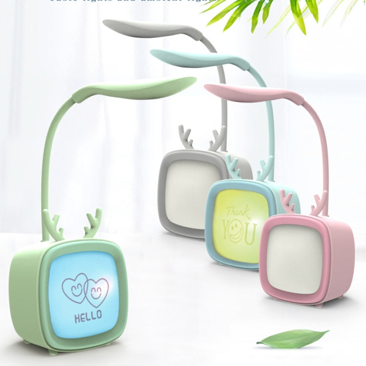 2 PCS Cute Pet USB Table Lamp Energy-Saving Eye Protection LED Bedroom Dormitory Night Light, Random Color Delivery, Rabbit, Cute Bear, Fawn, Archie