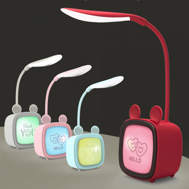 2 PCS Cute Pet USB Table Lamp Energy-Saving Eye Protection LED Bedroom Dormitory Night Light, Random Color Delivery, Rabbit, Cute Bear, Fawn, Archie