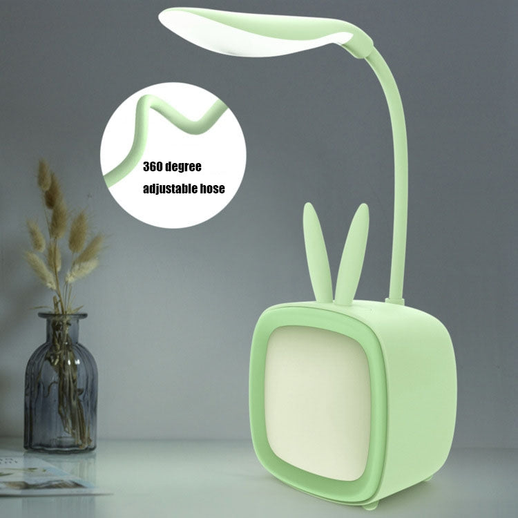 2 PCS Cute Pet USB Table Lamp Energy-Saving Eye Protection LED Bedroom Dormitory Night Light, Random Color Delivery, Rabbit, Cute Bear, Fawn, Archie