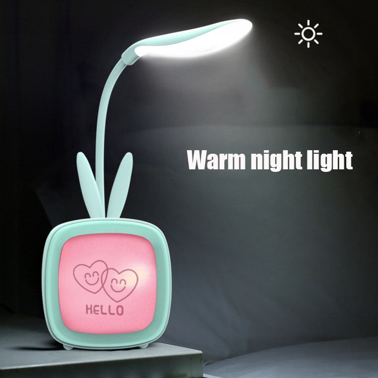 2 PCS Cute Pet USB Table Lamp Energy-Saving Eye Protection LED Bedroom Dormitory Night Light, Random Color Delivery, Rabbit, Cute Bear, Fawn, Archie