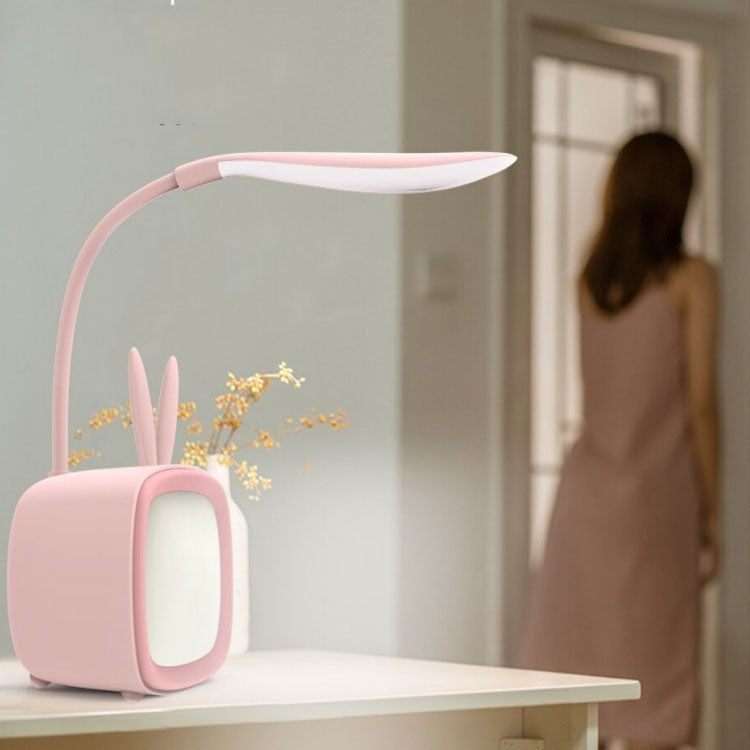 2 PCS Cute Pet USB Table Lamp Energy-Saving Eye Protection LED Bedroom Dormitory Night Light, Random Color Delivery, Rabbit, Cute Bear, Fawn, Archie