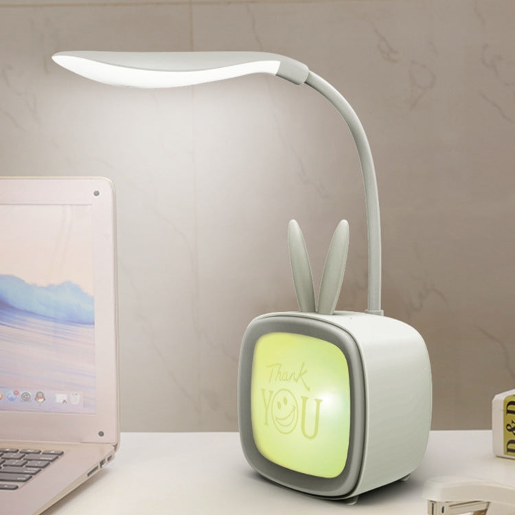 2 PCS Cute Pet USB Table Lamp Energy-Saving Eye Protection LED Bedroom Dormitory Night Light, Random Color Delivery, Rabbit, Cute Bear, Fawn, Archie