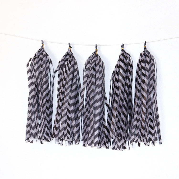 Color Polka Dot Paper Tassels Birthday Room Decoration Ribbon Garland