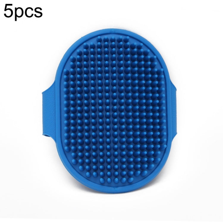 5pcs Pet Bathing Massage Brush For Dogs Cleaning And Beauty Tools, Yellow, Blue, Green, Rose Red, Black